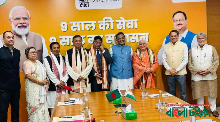 দিল্লিতে বিজেপি প্রেসিডেন্ট ও সেক্রেটারির সাথে আওয়ামী প্রতিনিধি দলের বৈঠক